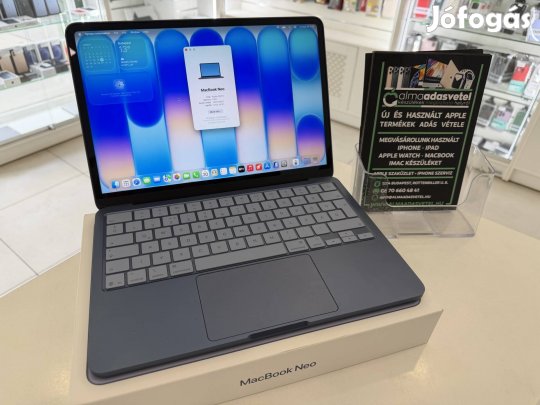 Macbook Neo 8GB/256ssd/Hibátlan/2029.03.12.Gar./Akku 100%/p4808