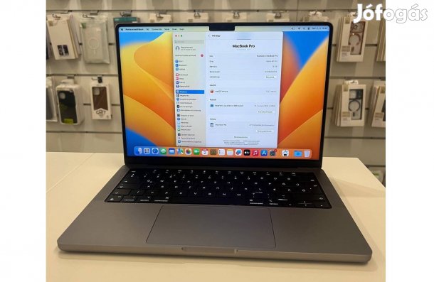 Macbook Pro 2021 14" M1Pro 16GB RAM 512GB SSD S.Gray Használt 27% Áfás