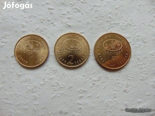 Macedónia FAO sor 1995 Nagyon szép érmék Kép szerinti szép állapotban