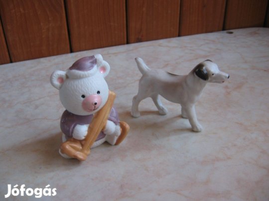 Maci és kutya - festett üveg