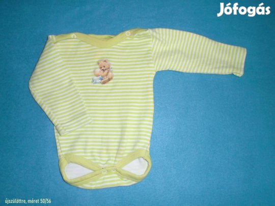 Maci mintás hosszú ujjú body újszülöttre (méret 50 / 56)
