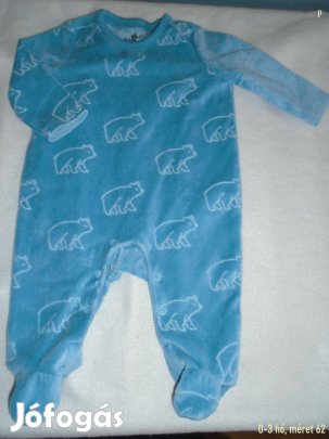 Maci mintás rugdalózó 0-3 hó (méret 62)