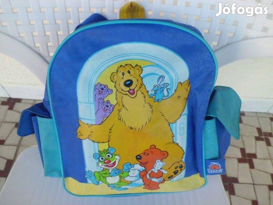 Macis - állatos kék ovis gyerek fiú hátizsák táska