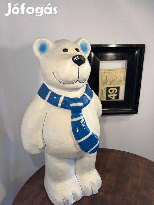 Mackó,papírmassé, hatalmas reklám figura