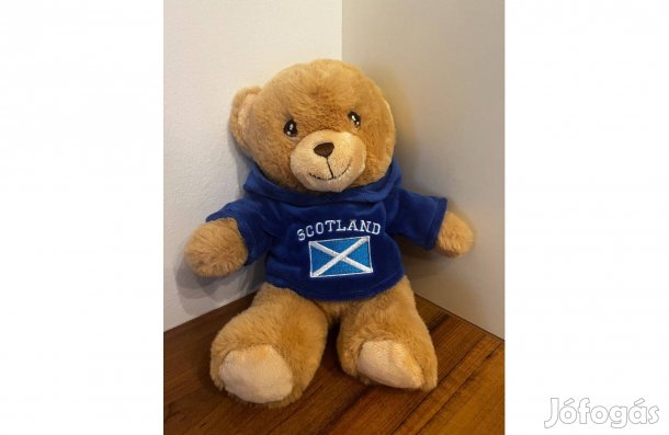 Mackó plüss Skócia barna medve játék állat