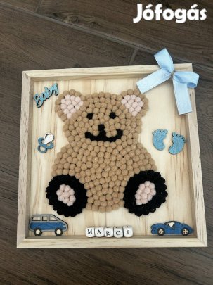 Mackós filcgolyó dekor ajándék