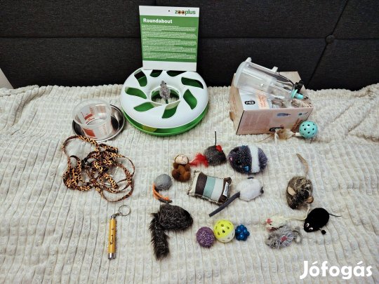 Macska játékok, jutalomfalat adagolók tiszta állapotban