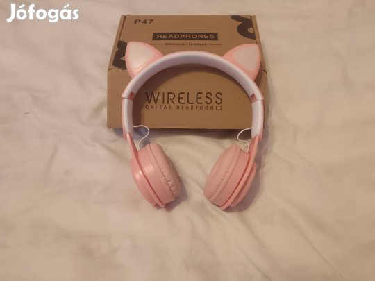 Macskafül fejhallgató eladó