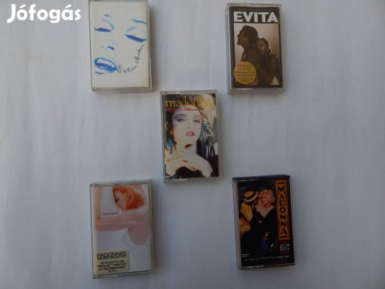 Madonna Műsoros Audió kazetták 5-ös Szettben Eredeti (2)