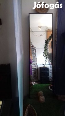 Magas 5 fiókos tükrösszekrény, kalapos-cipős-