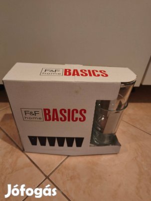 Magasfalú üvegpohár készlet 6 db eladó eredeti csomagolásban