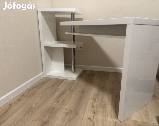 Magasfényű fehér (író)asztal