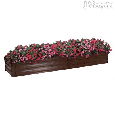 Magasított virágágy, barna, acél, NONKY TYP 6