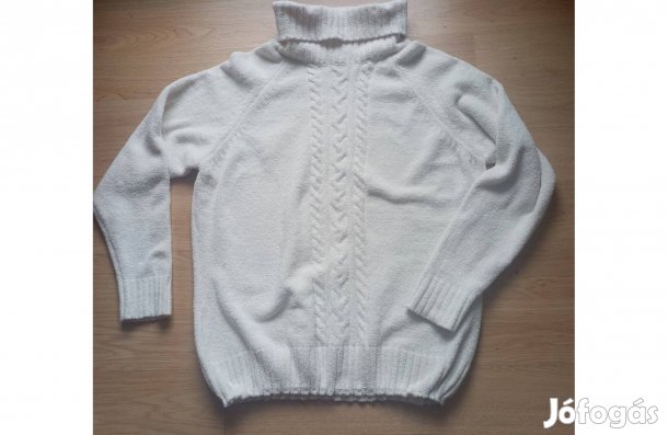Magasnyaku fehér pulóver női L