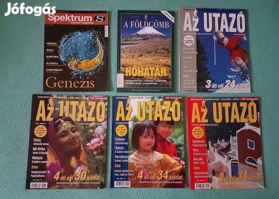 Magazin csomag (Az utazó, Spektrum, Földgömb) - 6 db-os
