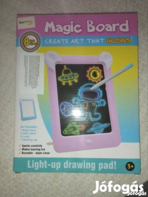 Magic Board világító rajztábla rózsaszín