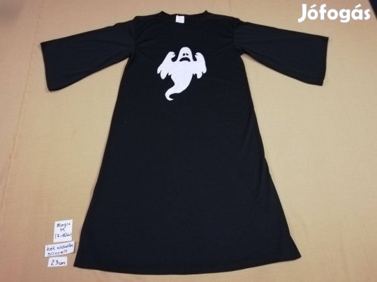 Magic M (7-8 év) kislány hosszú ujjú fekete szellem jelmez