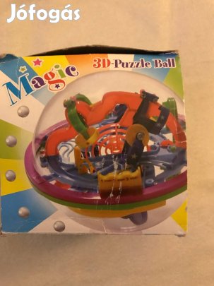 Magic ball 3 D mágikus golyó, ügyességi játék 14 cm