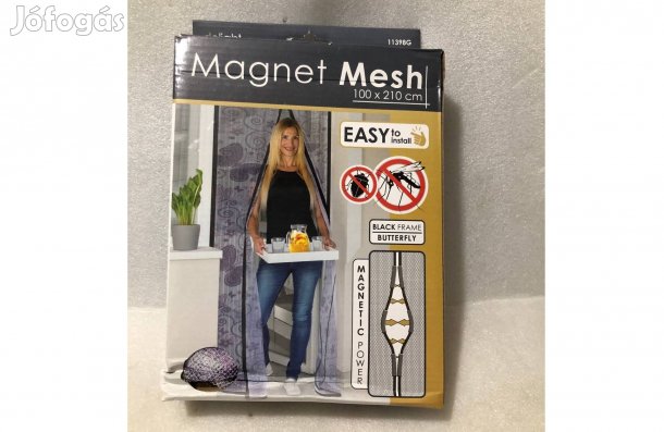 Mágneses Szúnyogháló függöny ajtóra 100 x 210 cm Lila pillangós