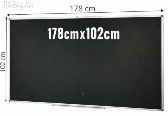 Mágneses tábla tantermi, irodai tábla 178 × 102 cm 
