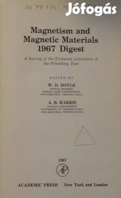 Mágnesesség és mágneses anyagok válogatás 1967