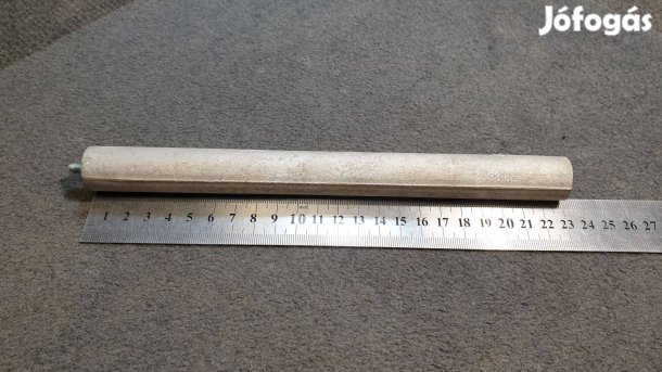 Magnézium anód rúd eladó, 230mm / 21mm, M6 csavar