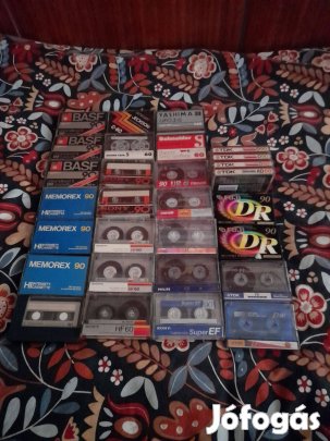 Magnó kazetták új és használt darabok TDK Sony Fuji Maxwell és egyéb