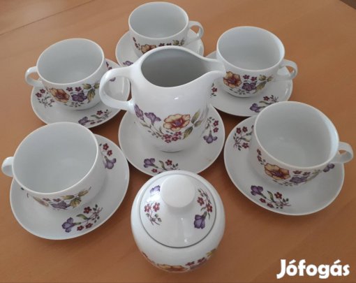 Magyar Alföldi Porcelán Kávés Készlet 