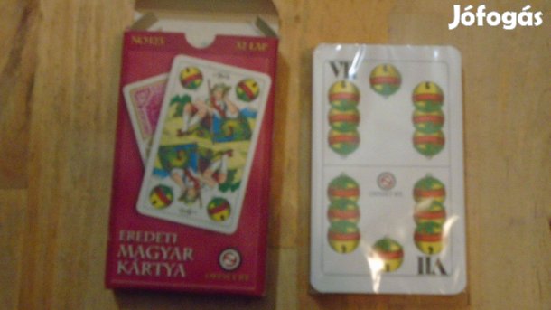 Magyar Kártya - Eredeti, piros hátlappal - dobozban, új, csomagolt