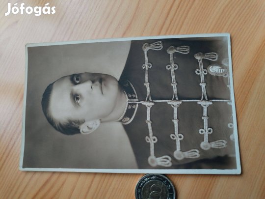Magyar Kir. Főhadnagy "Vitéz Endrődy" képeslap fotója ritka db