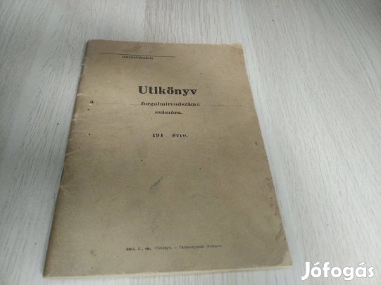 Magyar Királyi Honvédség - Katonai Utikönyv (509. R. sz.)