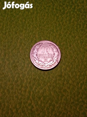 Magyar Királyság 10 fillér 1892