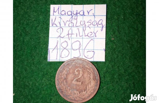 Magyar Királyság 2 fillér 1896