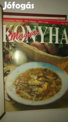 Magyar Konyha magazin (házi kötés, Magyar Törvénytár kötésben, 36 db)