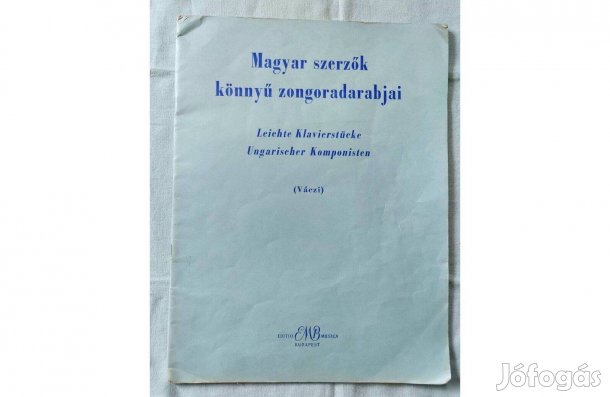 Magyar Szerzők Könnyű Zongoradarabjai- Váczi 1967