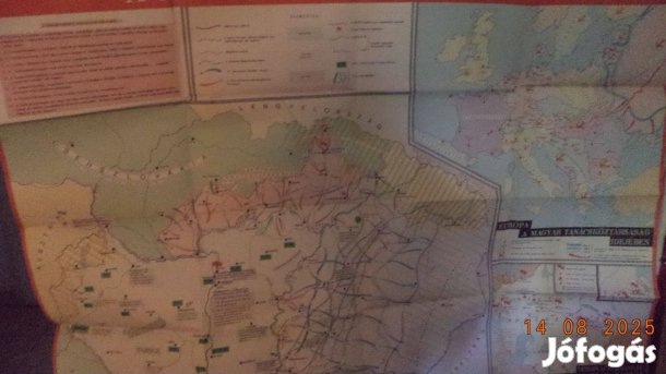 Magyar Tanácsköztársaság térkép