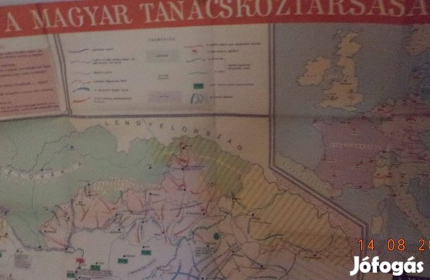 Magyar Tanácsköztársaság térkép