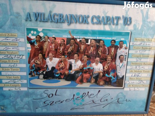 Magyar Válogatott Vízilabda dedikált fotó
