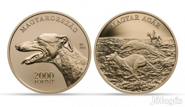 Magyar agár színesfém emlékérme