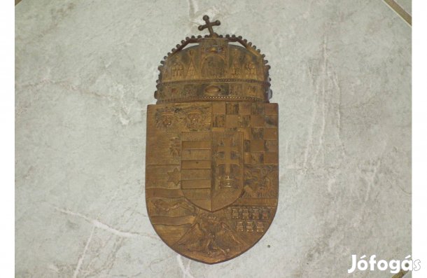 Magyar címer réz Nagy - Magyarország Történelmi Magyarország nr.20