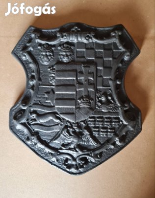 Magyar címeres díszítő forma antracit szürke színben 