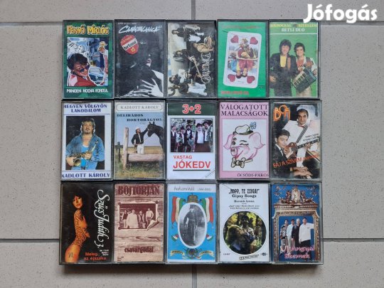 Magyar eredeti műsoros kazettás magnó deck kazetta 60 db