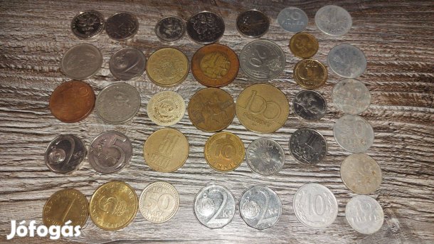 Magyar és külföldi fémpénz 37db 4900Ft Veszprém akár ingyen szállítás