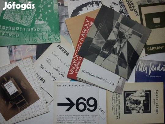 Magyar grafikusok - kiállítási katalógusok, meghívók
