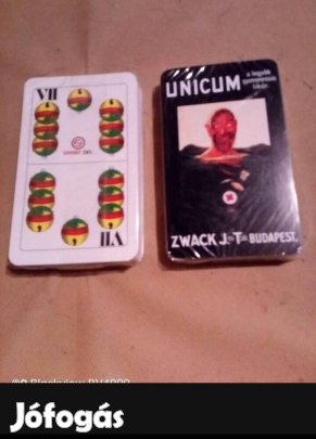 Magyar kártya zwack unicum vadonatúj