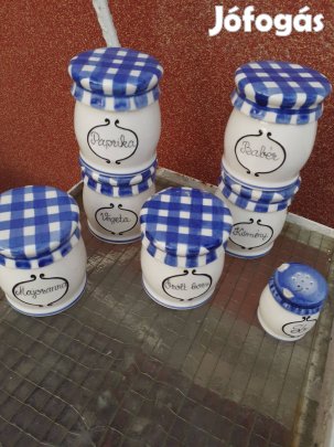 Magyar kerámia fűszertartó készlet