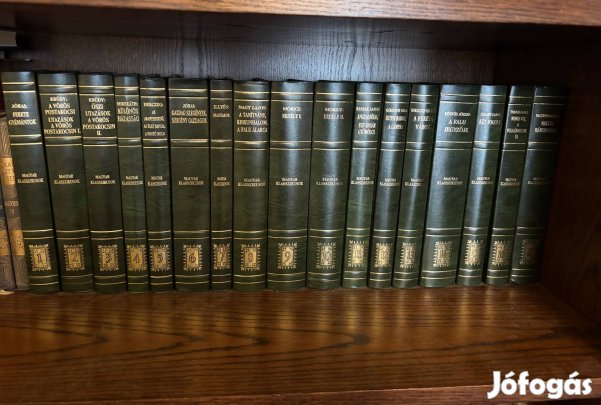 Magyar klasszikusok bőrkötéses könyvek