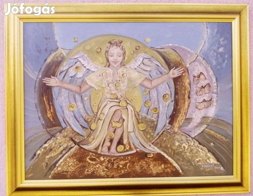 Magyar kortárs képzőművész alkotása. Marosi Ilona: Angyal