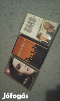 Magyar műsoros kazetták (Betty Love, Ámokfutók, SMS, Top 10) eladók