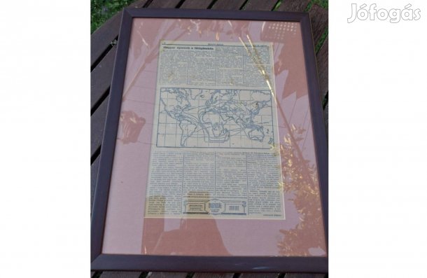 Magyar nyomok a földgömbön 1924-es régi újságcikk szép állapotban